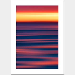 blue orange yellow sunset View Posters and Art